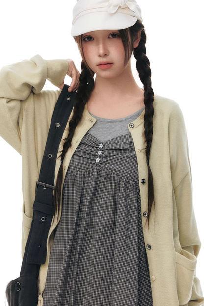 Fake Two-Piece Cotton Top