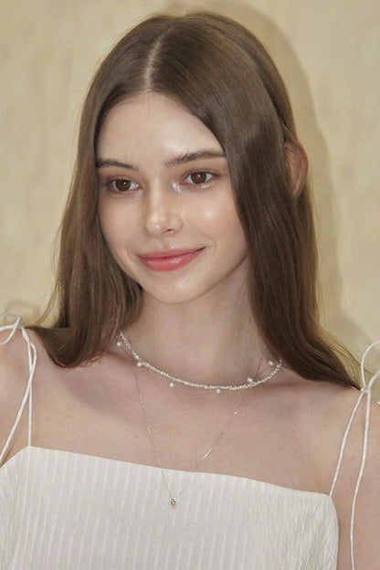 Mermaid Pearl Clavicle Necklace