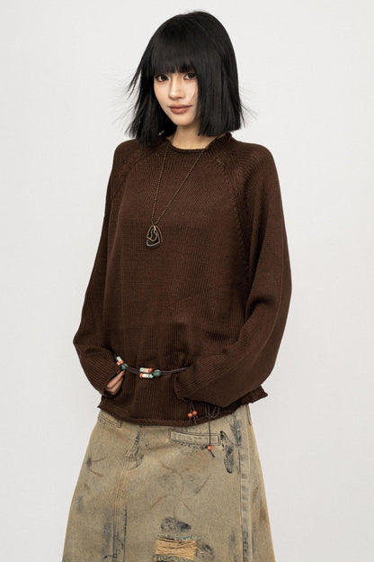 Autumn Vintage Crew Knit Top