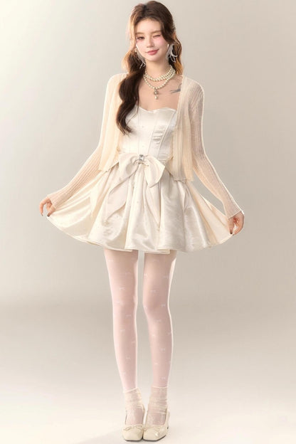 Princess Satin Tuxedo Dress