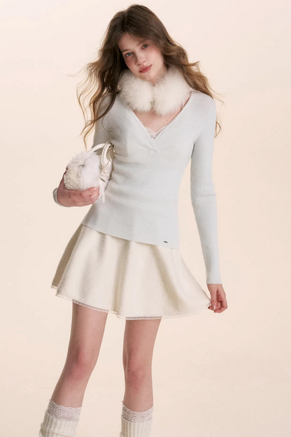 Cloud Velvet Lace Top