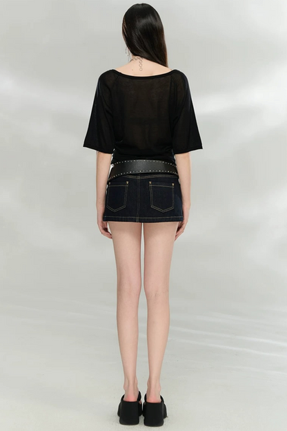 Heavyweight Lyocell Batwing Top