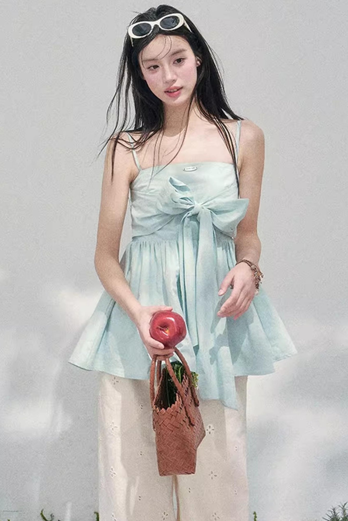 Whisper of Blues Babydoll Top