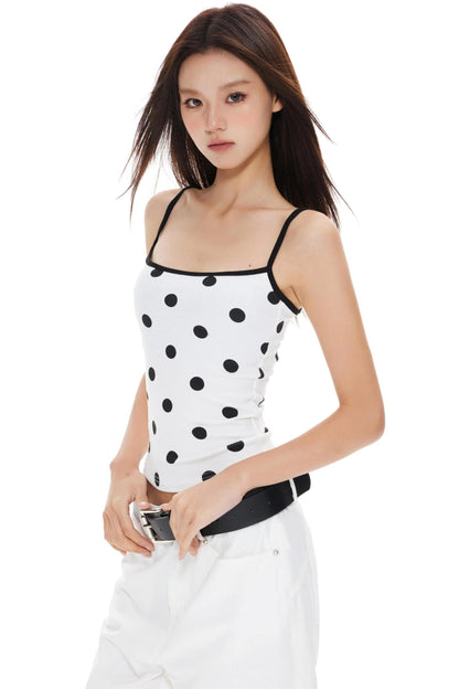 Polka Suspender Vest