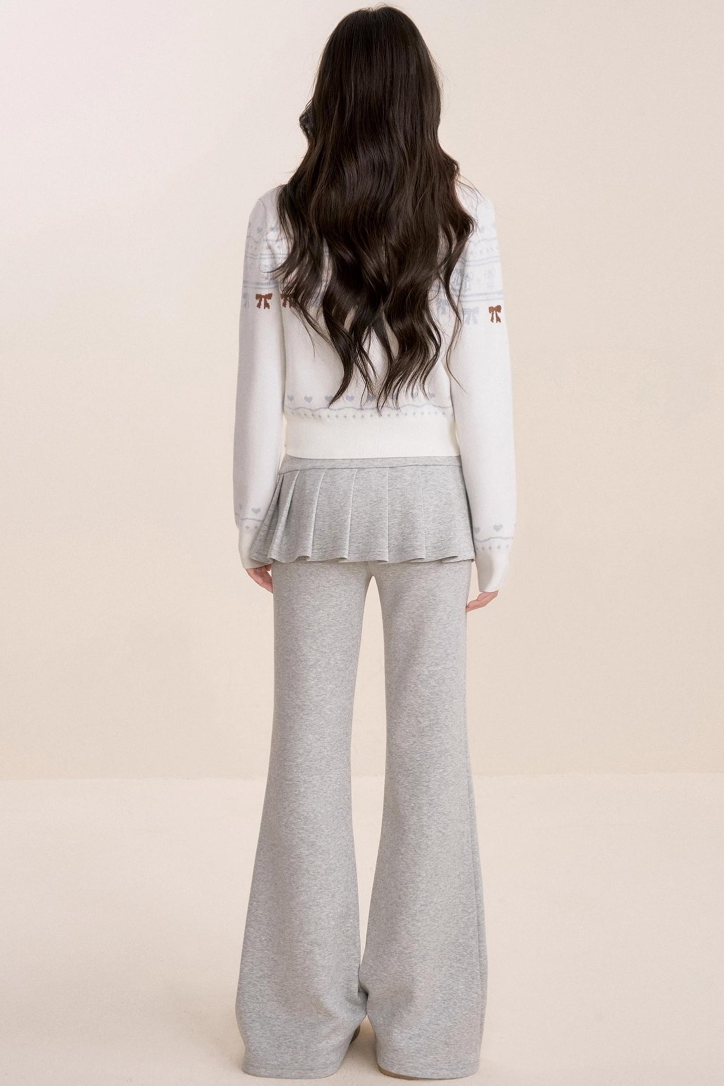 Ballet A-Line Pleated Skirt Bootcut Pants