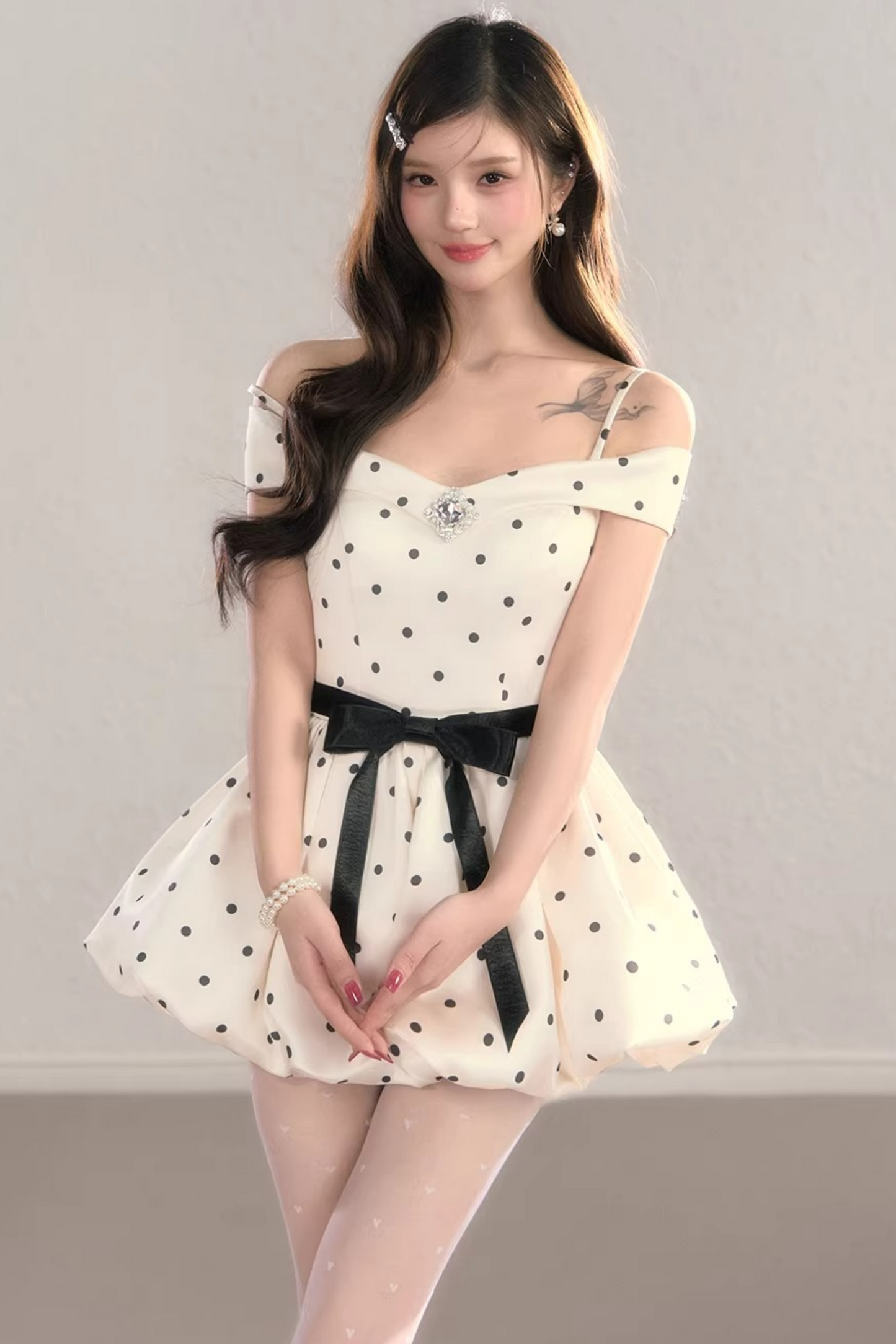 French Polka Dot Dress