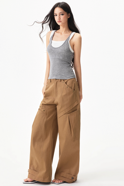 Star Rivet Deconstructed Pants