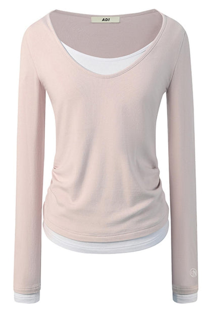 Slim Fit Fashionable Layered Top