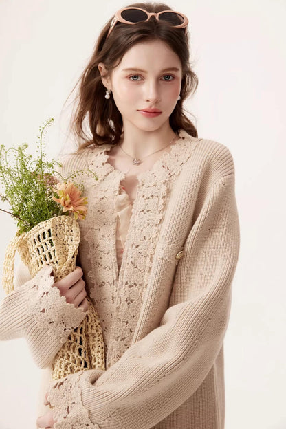 Vintage Embroidered Wool Cardigan