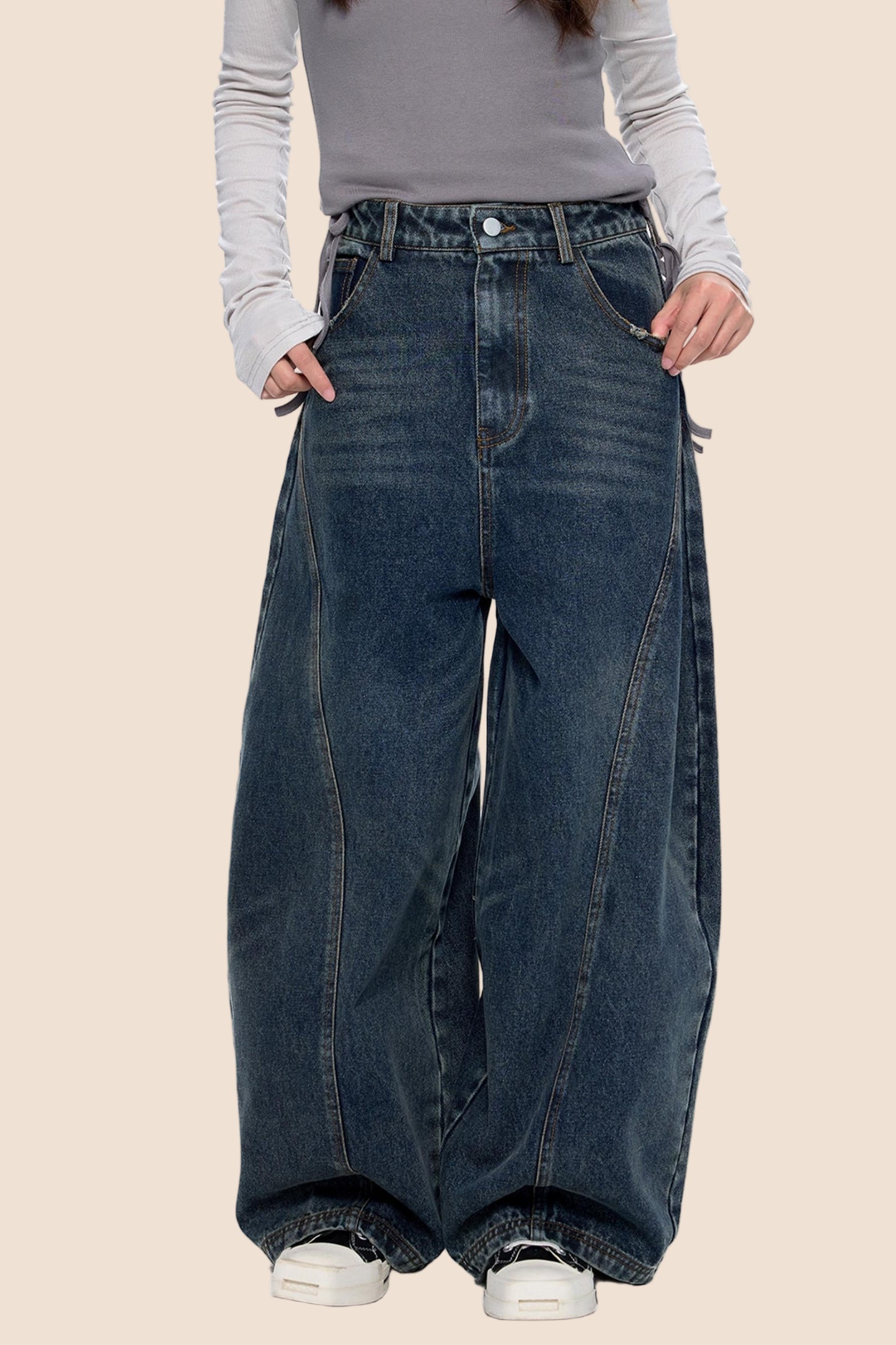 Summer Wide-Leg Jeans Pants