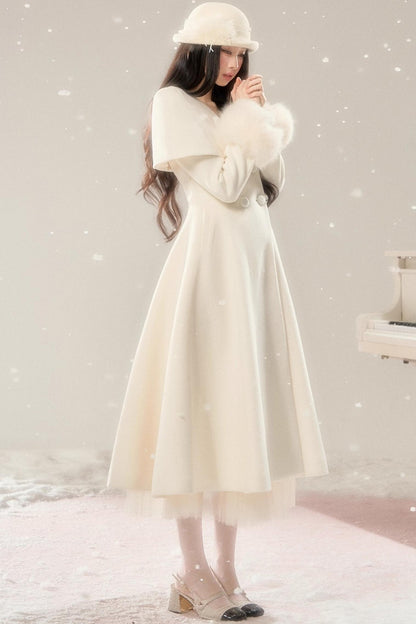 Handwritten Moonlight Wool Coat