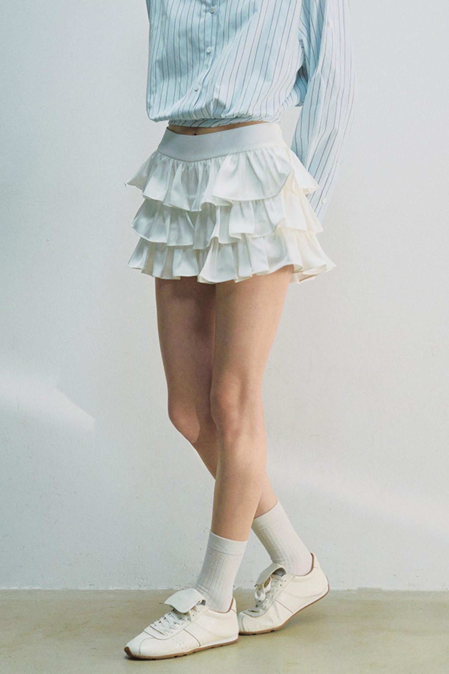 Elegant White Ballet Skirt