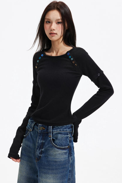 Slim-Fit Knit Top