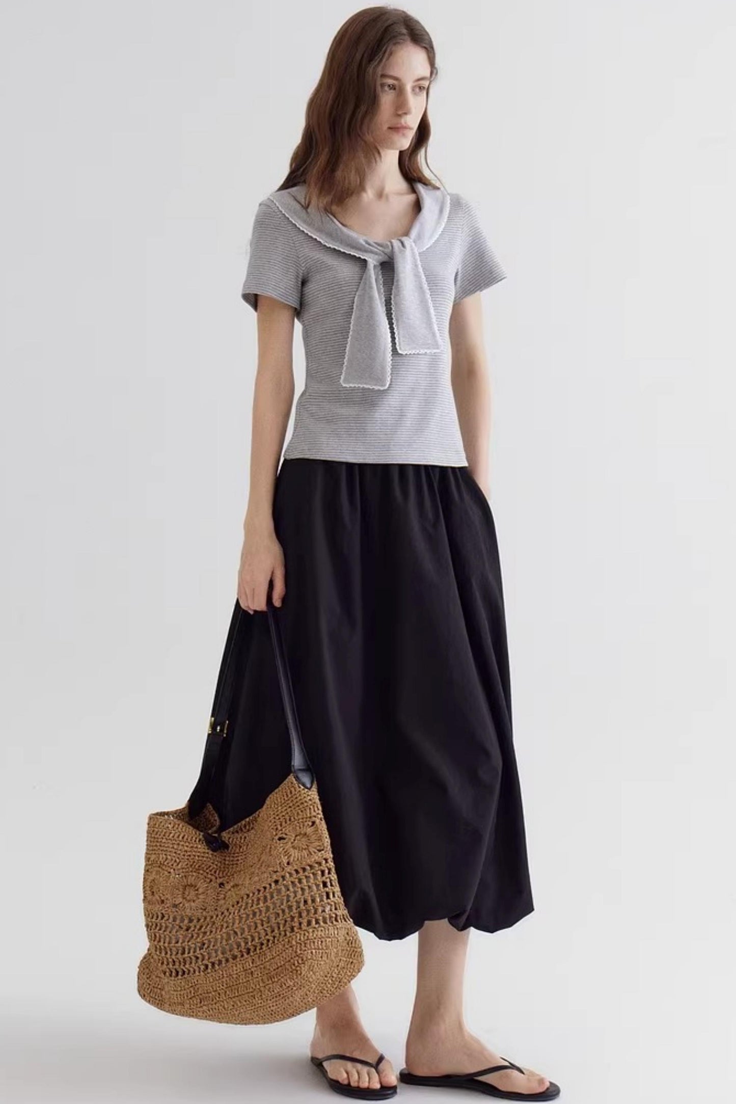 Sweet Striped Lace Top