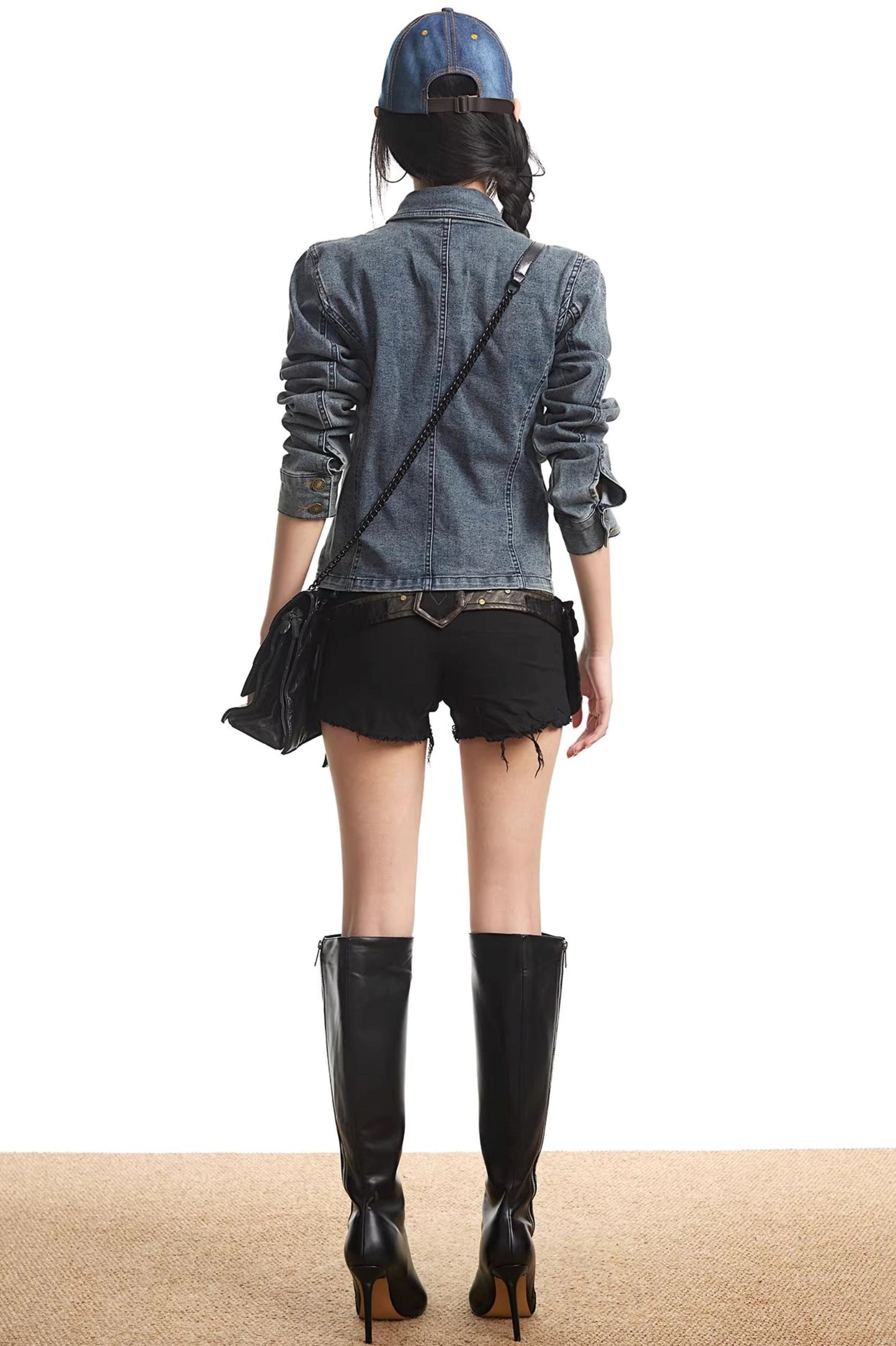 Retro Casual Short Denim Jacket Top