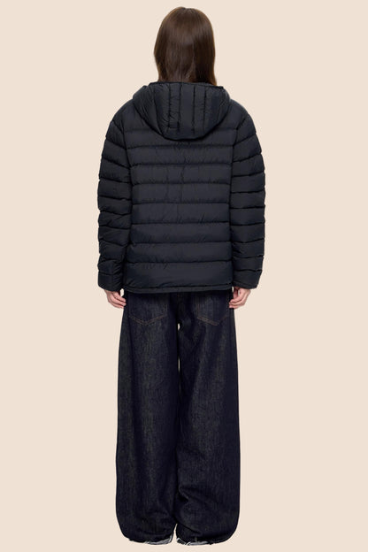 White Duck Down Hooded Jacket