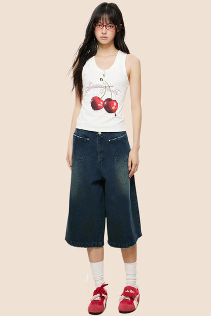 Cherry Blossom Sleeveless Top