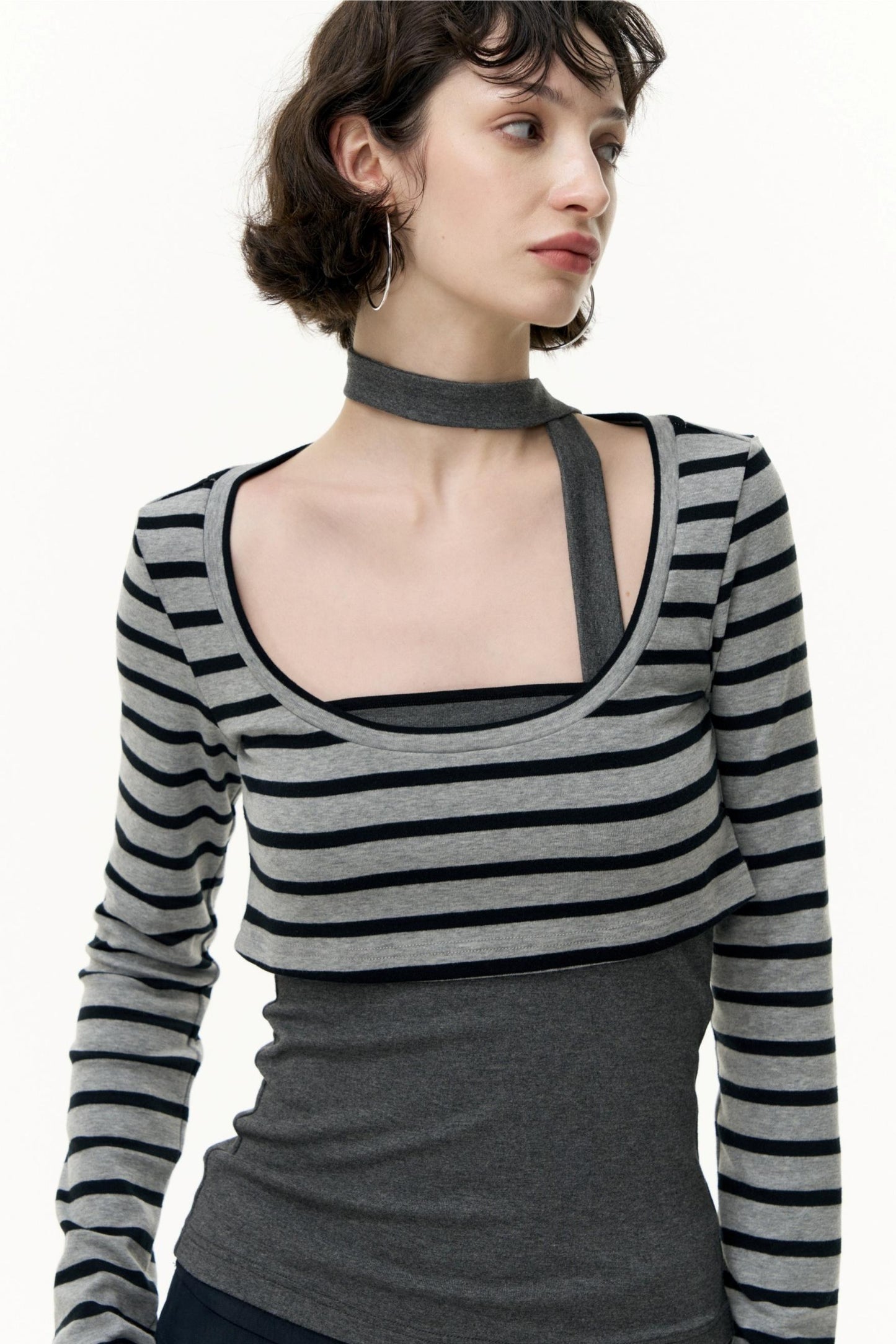 Salt Tea Polka Dot Striped Smock Set