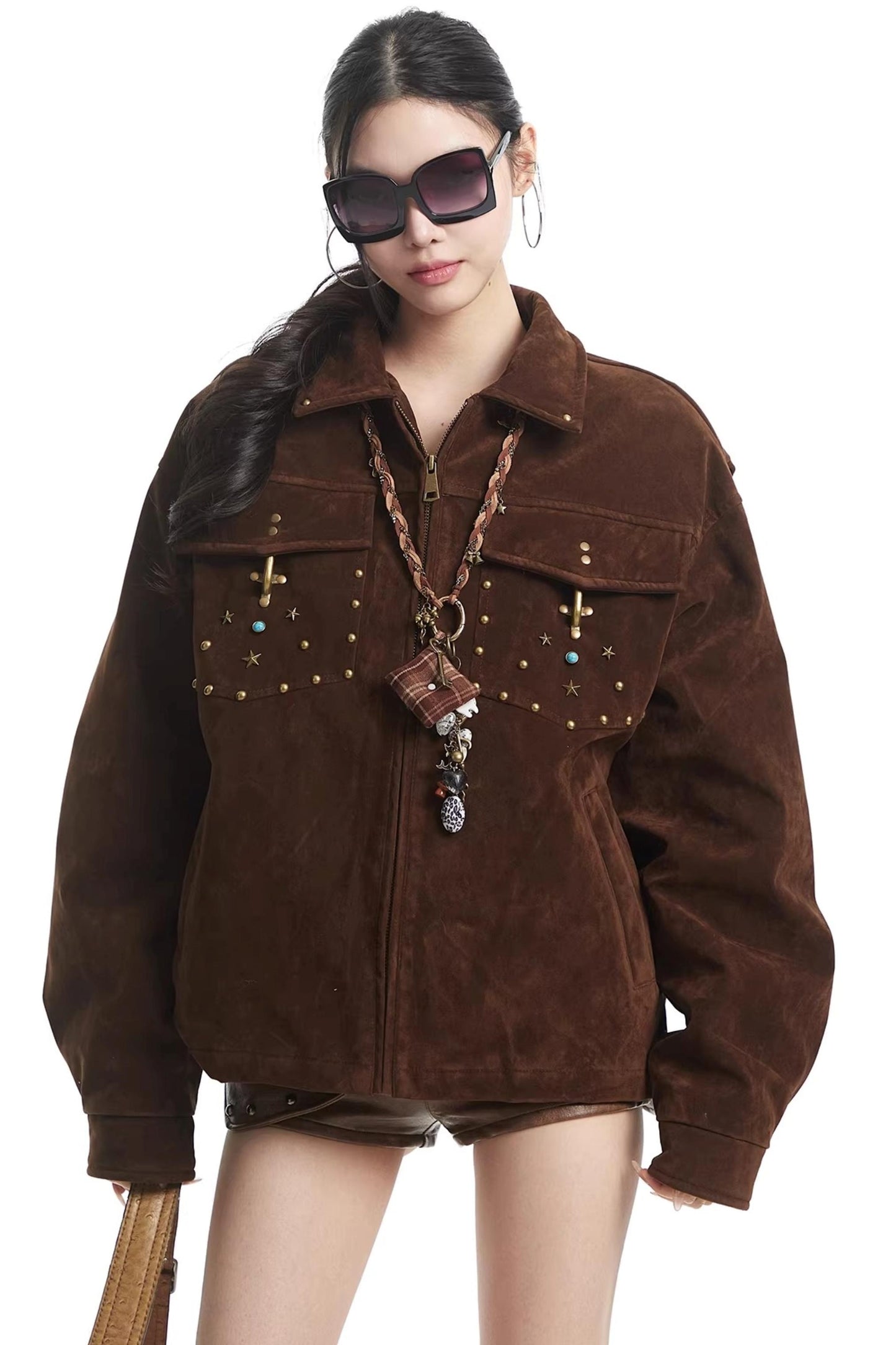 Dark Brown Suede Jacket