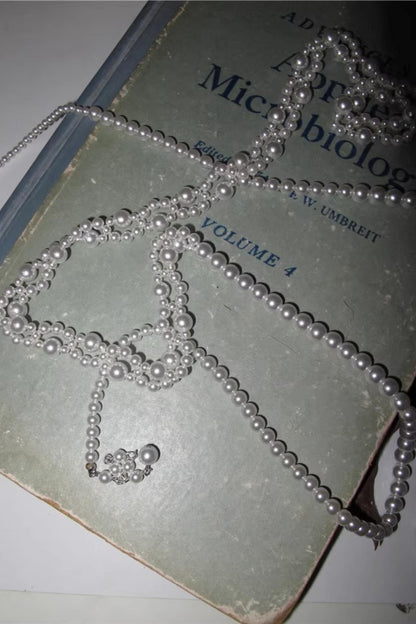 White Pearl Multi-Layer Necklace