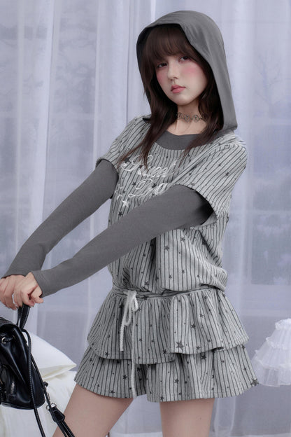 Star Falls Hooded Dress