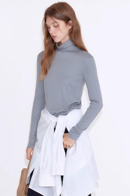 Cashmere Blend Knit Slimmimg Sweater