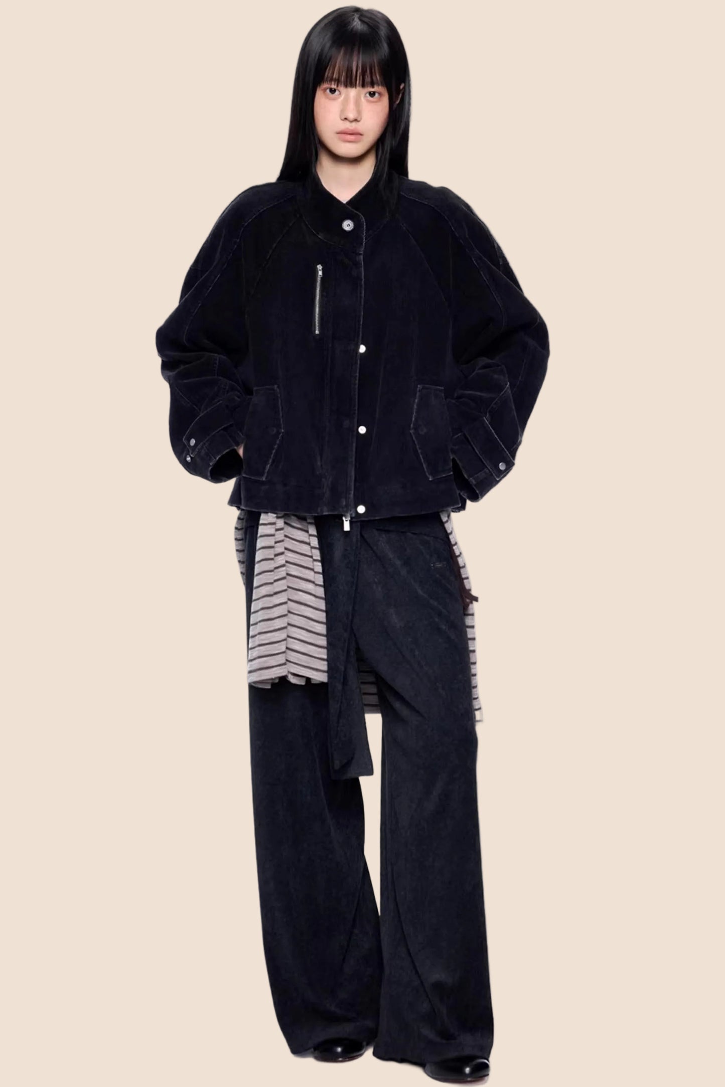 Corduroy Distressed Retro Jacket