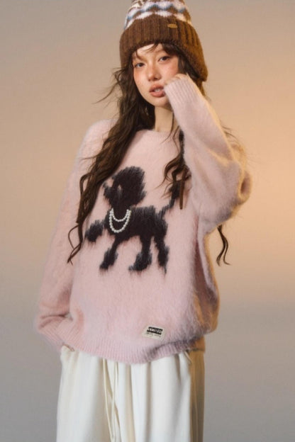 Tsundere Puppy Crewneck Sweater