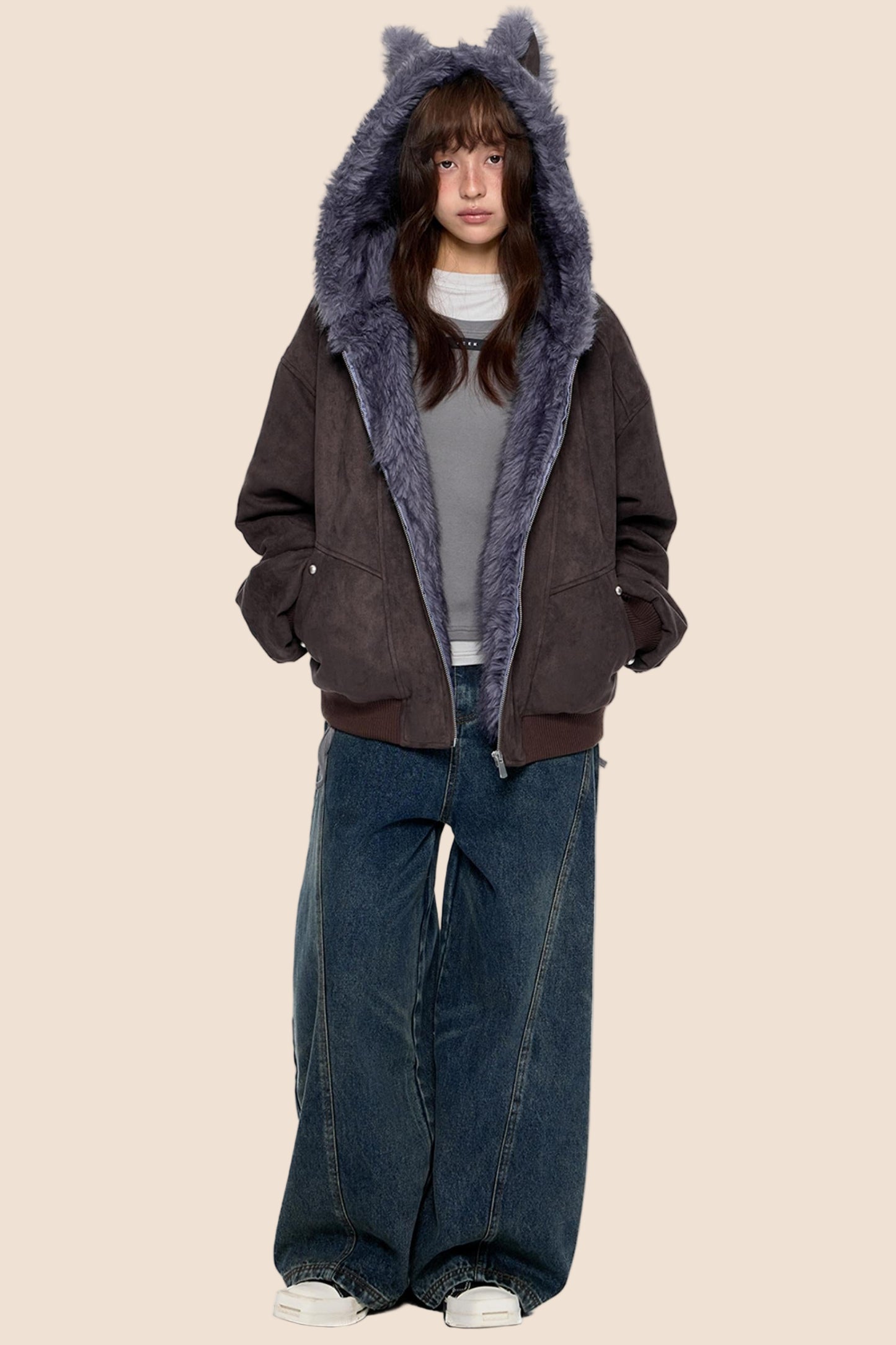 Soft Suede Chain Jacket