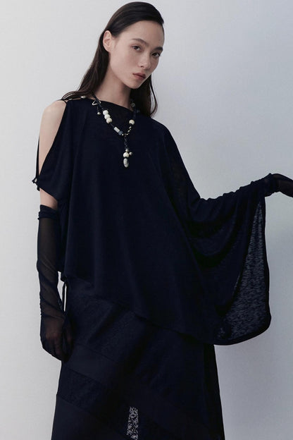 Heart Knitting Glass Necklace