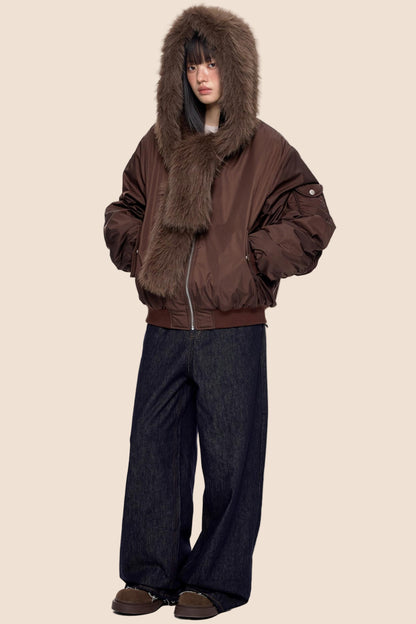 Cargo Cotton Dark Brown Jacket