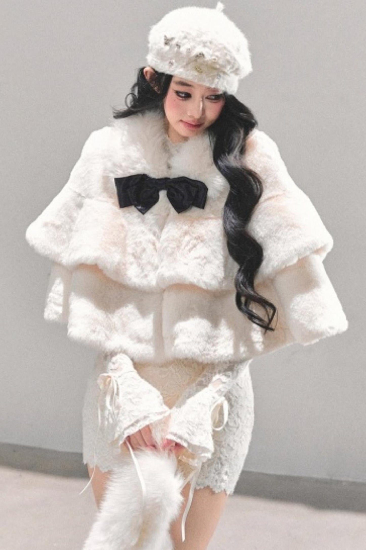 French Winter Cape Coat