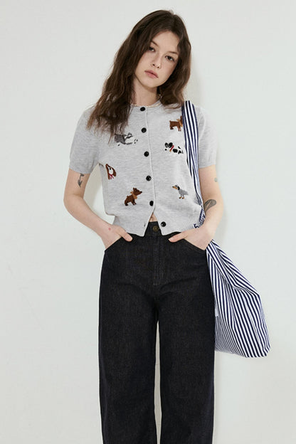 Playful Puppy Cardigan