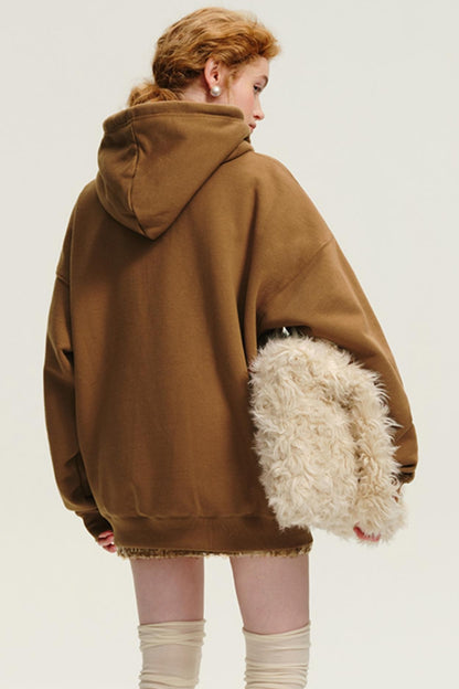 Heavy Fleece Air Layer Hooded Sweatshirt