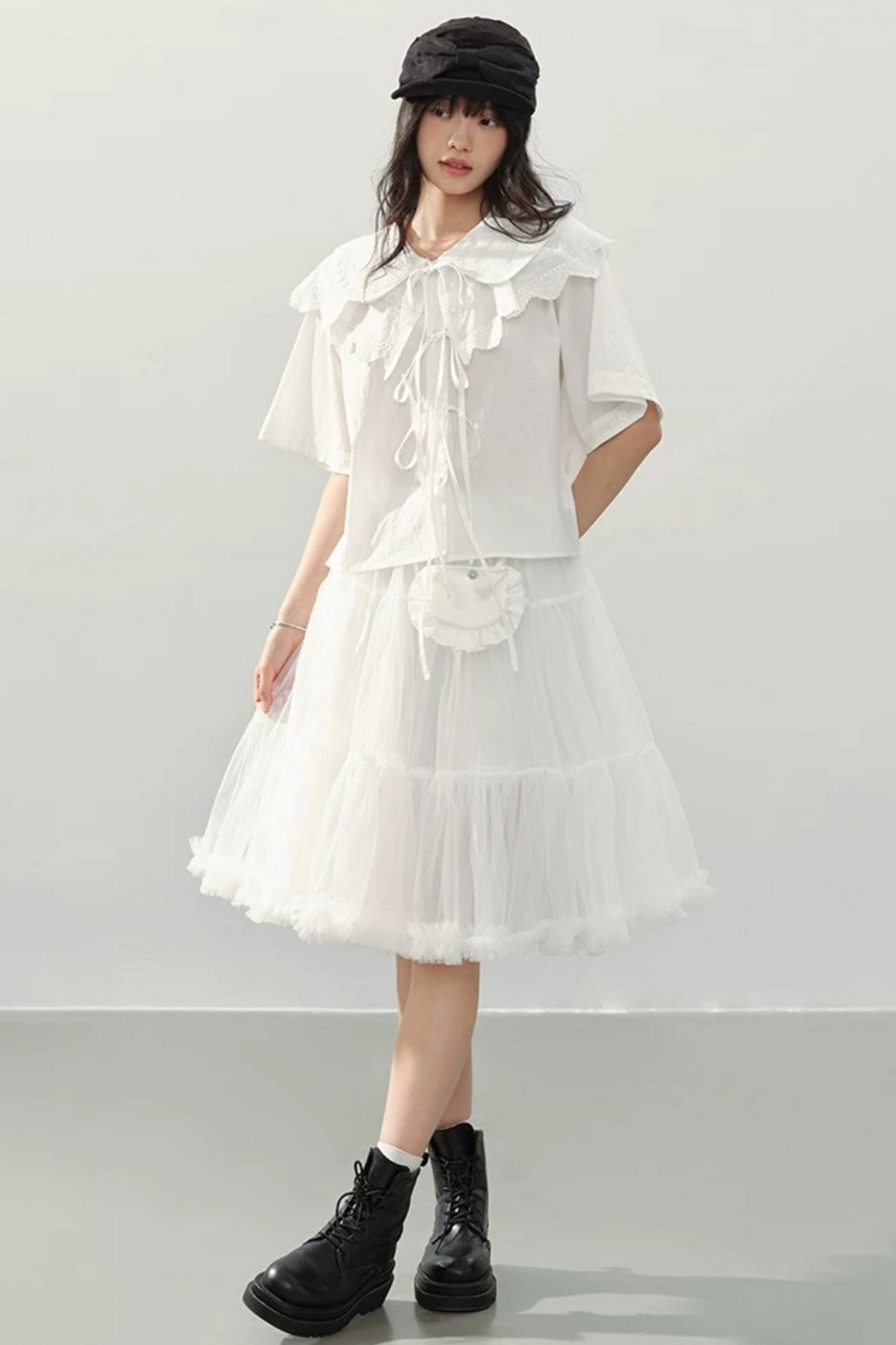 White Tulle A-Line Fairy Skirt