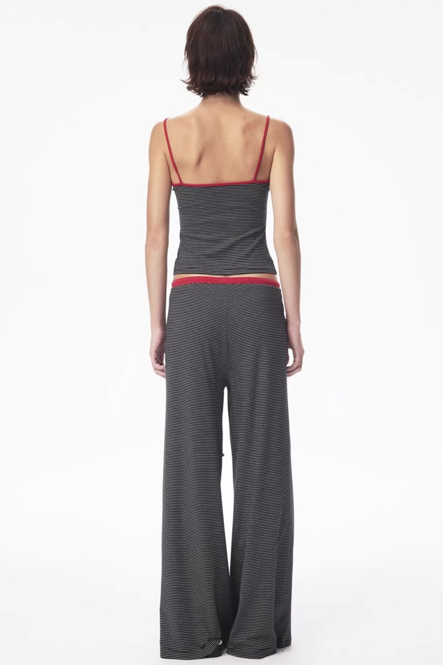 Retro Striped Tank Top and Pants Set