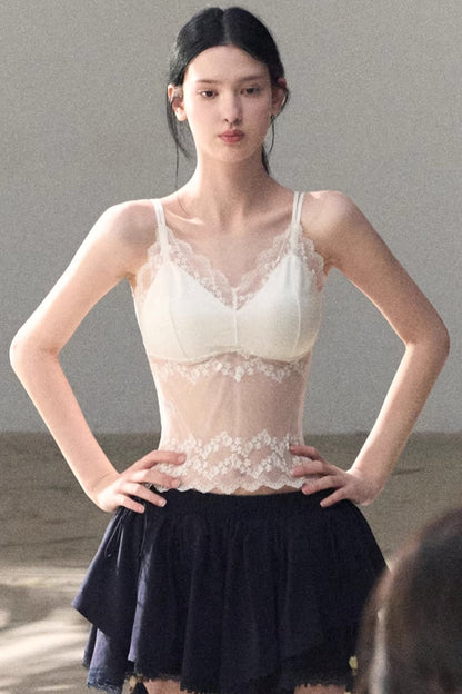 Silk Satin Lace Camisole