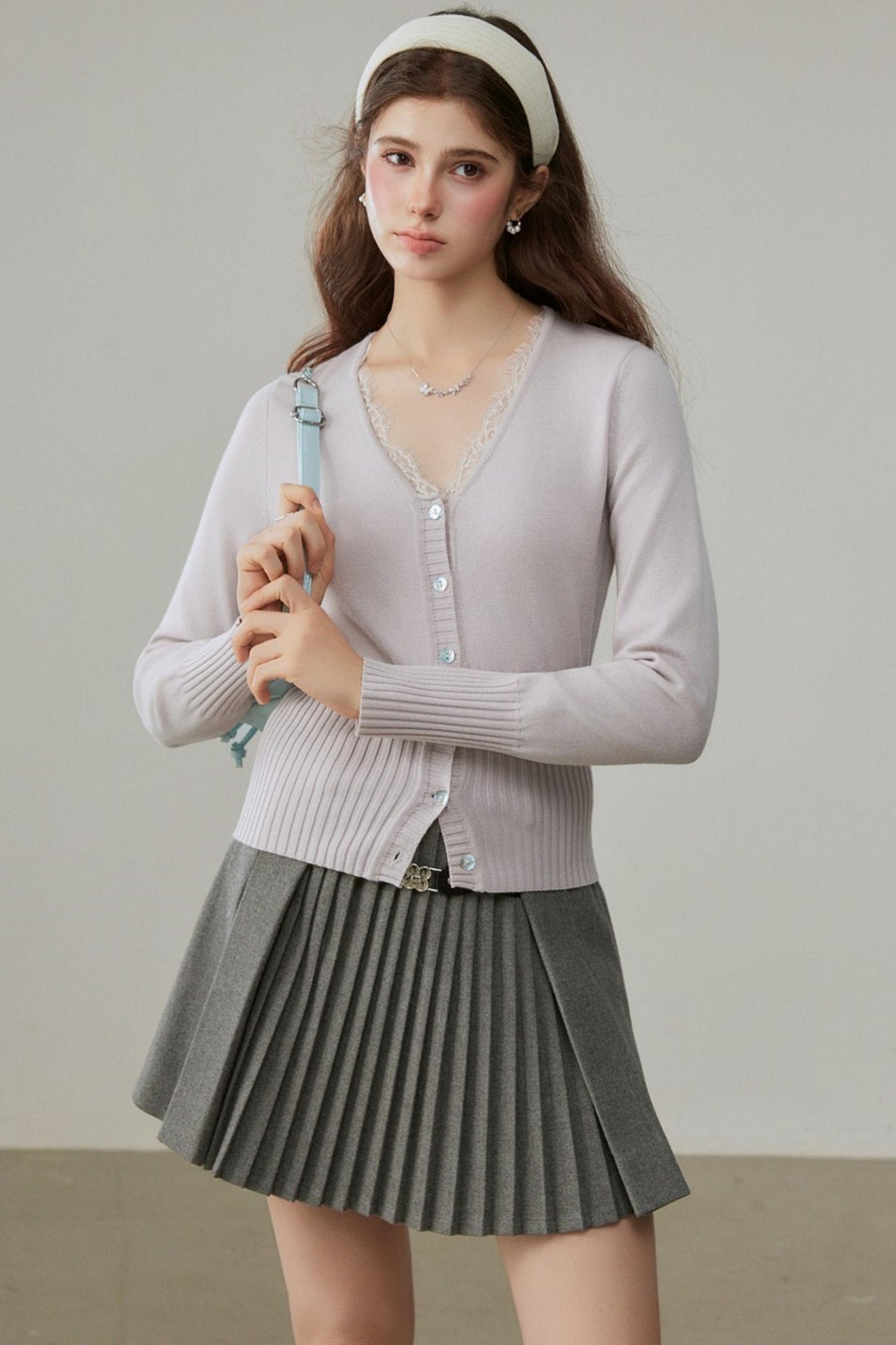 Winter V-Neck Wool Cardigan