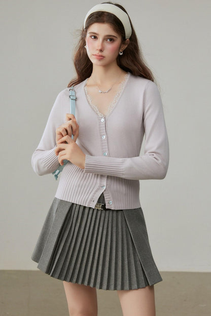 Winter V-Neck Wool Cardigan
