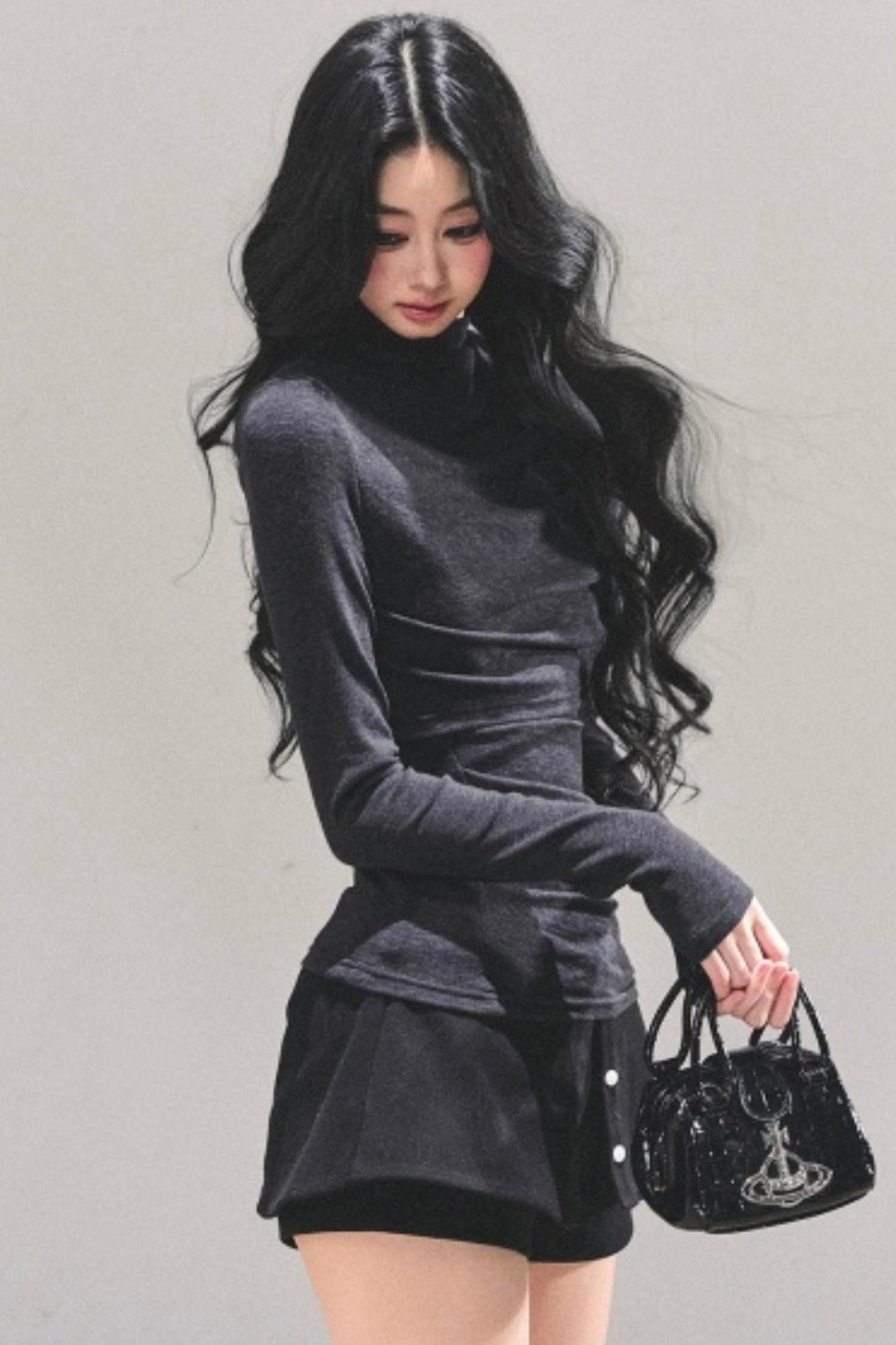 Silent Echoes Gray Top