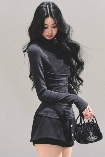 Silent Echoes Gray Top