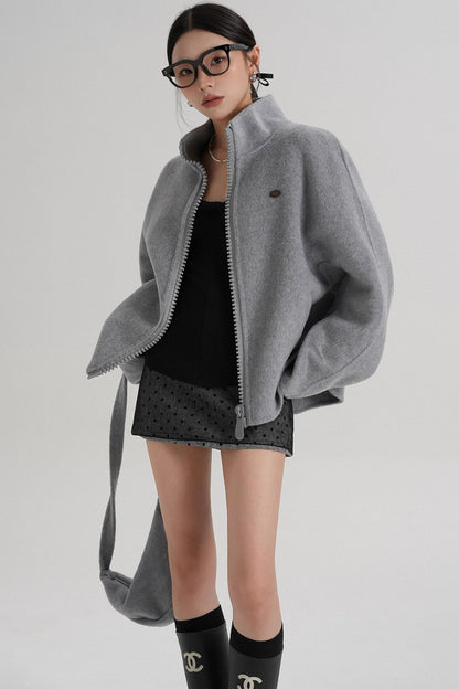 Structured Reversible Wool Jacket