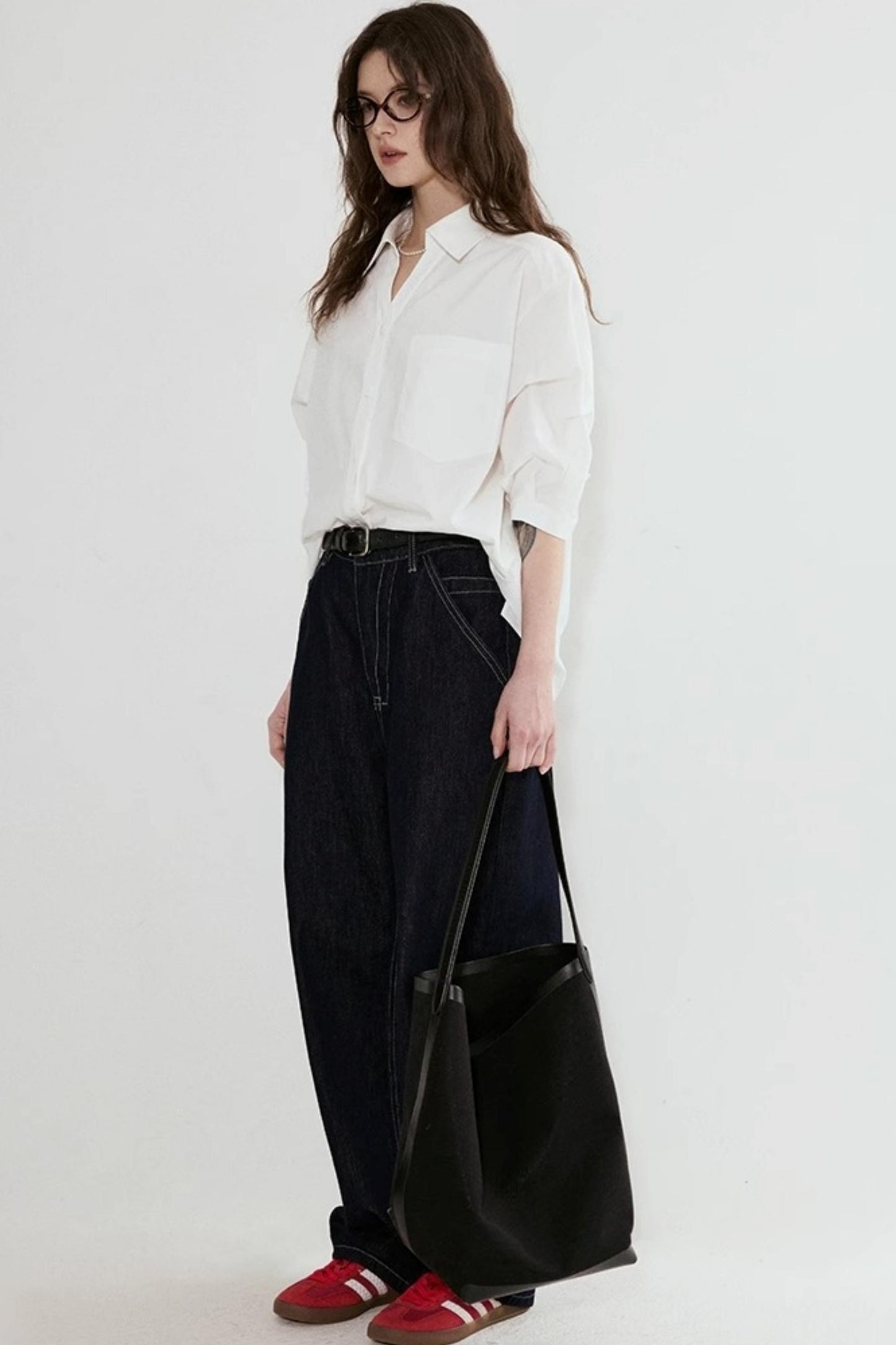 Chic V-Neck Cropped Summer Shirt