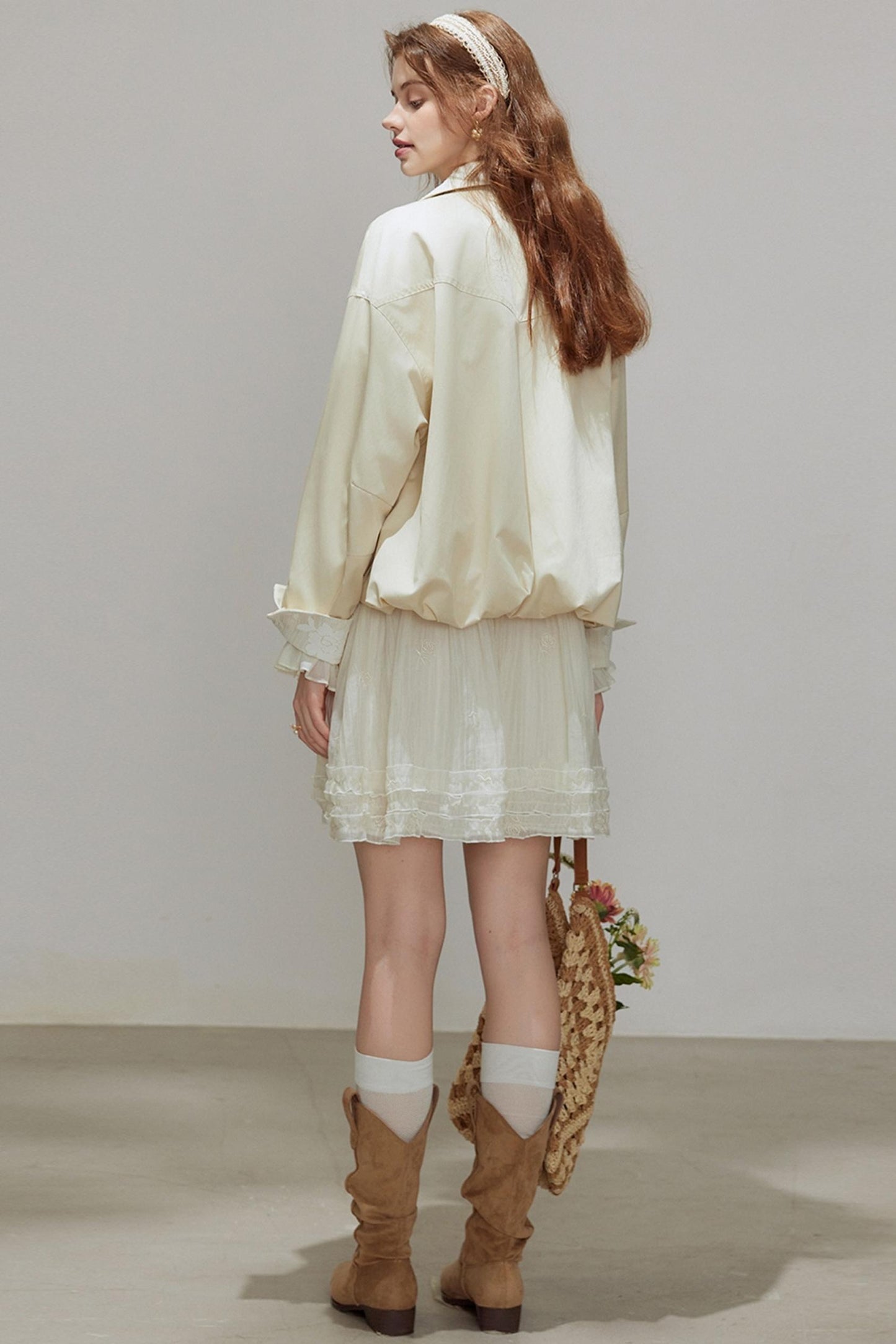 Lace Autumn Trench Coat