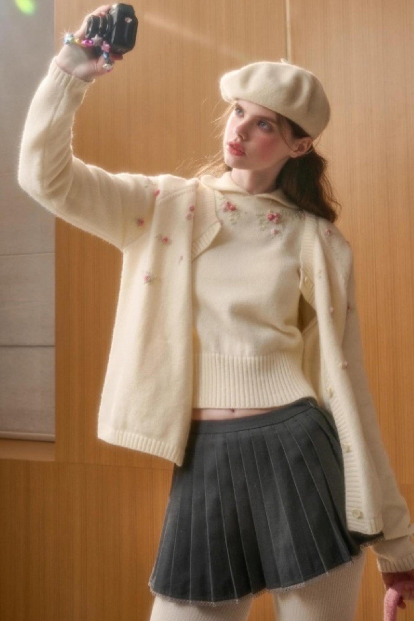 Wool Handmade Embroidered Sweater