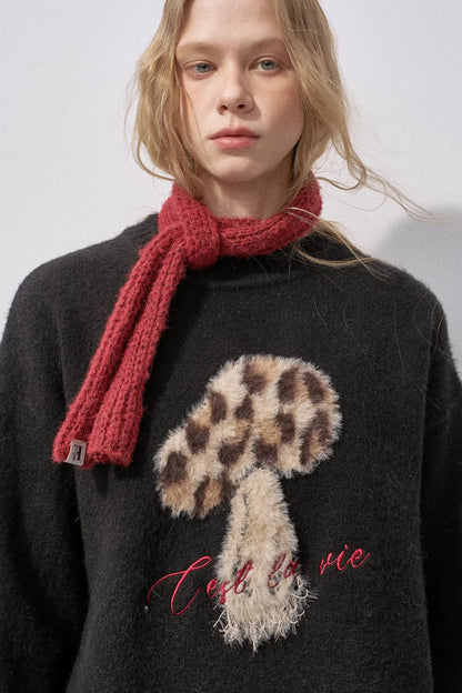 Mushroom Knit Sweater