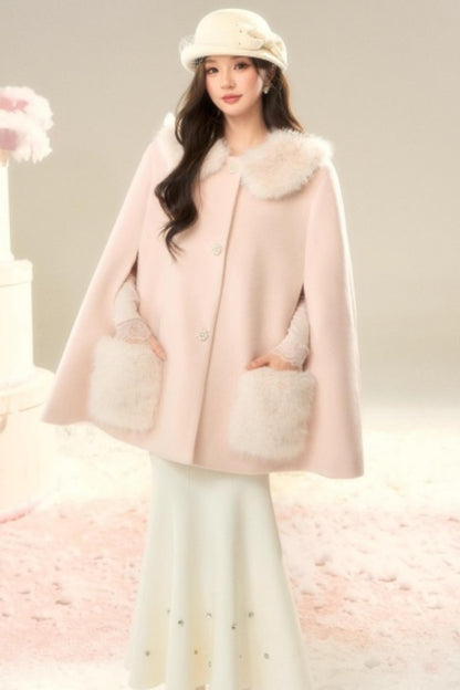 Elegant Woolen Princess Coat