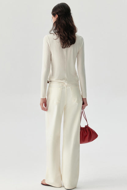 Ultra-thin Long-Sleeved Wool Base Jacket