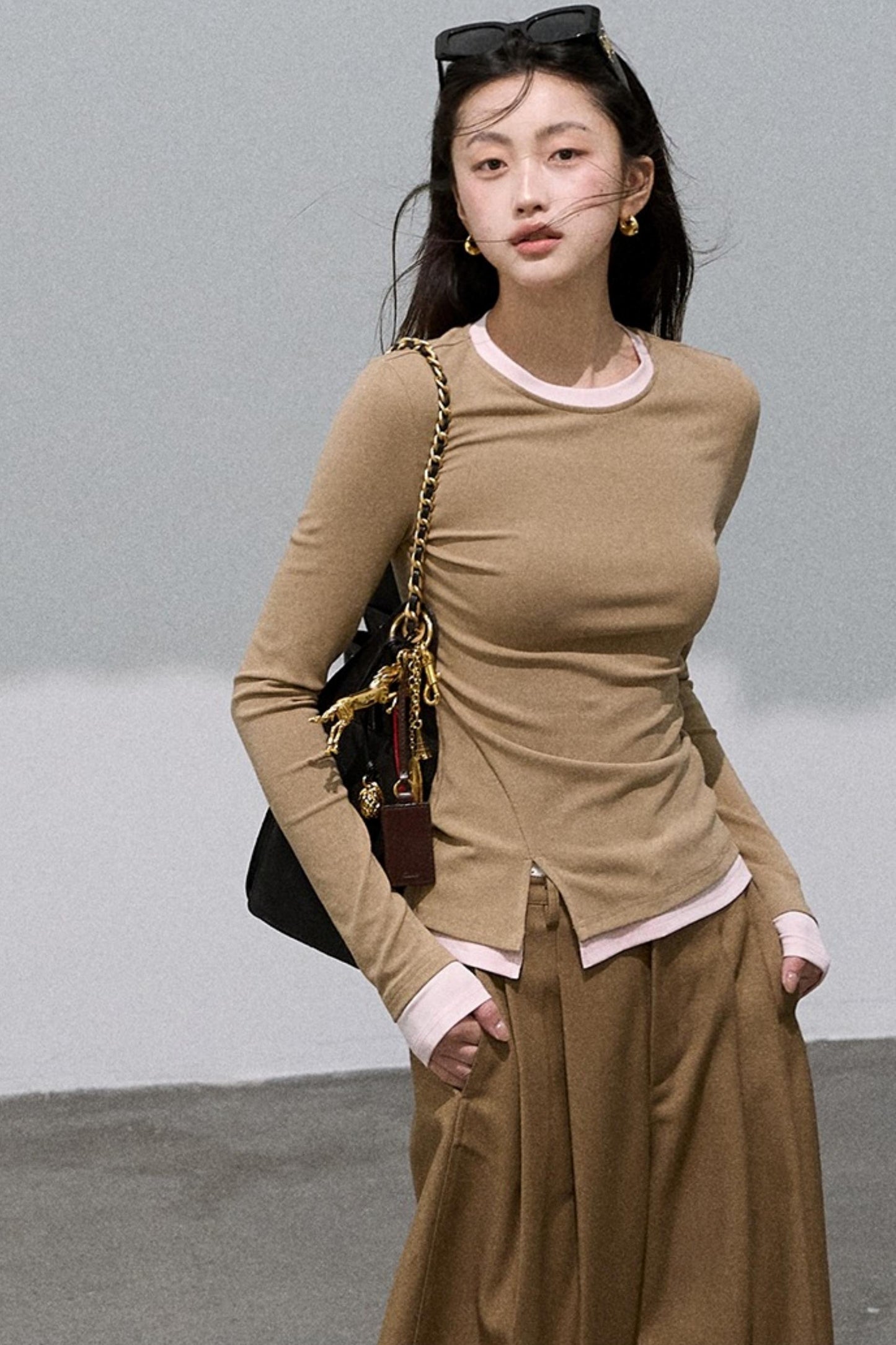 Lazy Lace Drape Suit Pants