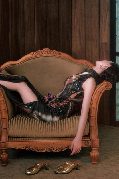 Night City Cheongsam Dress